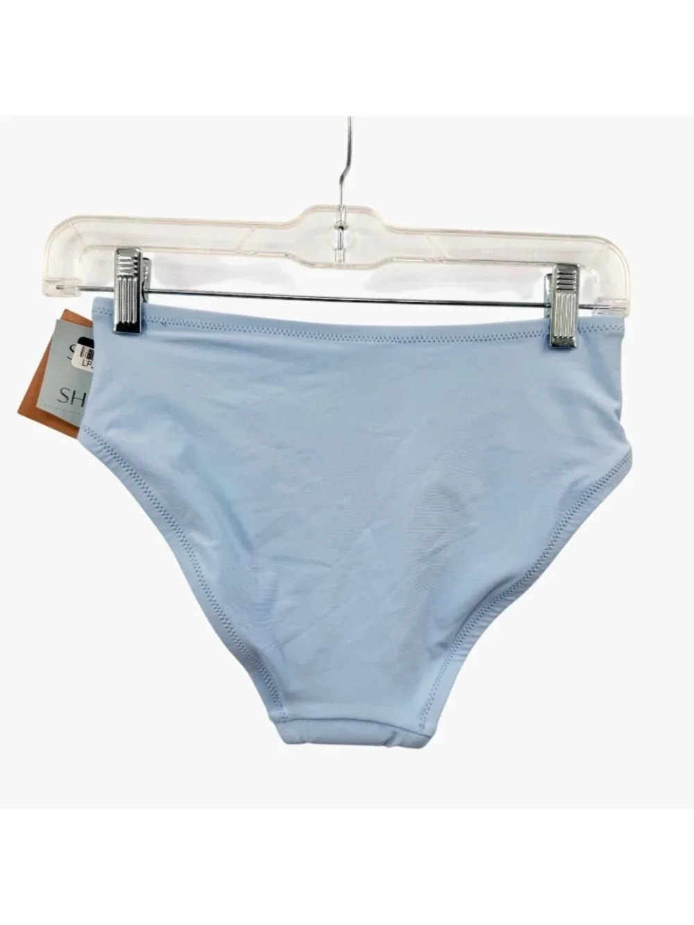 NEW Shade & Shore Shirred Waistband Medium Coverage Bikini Bottom - Blue - S